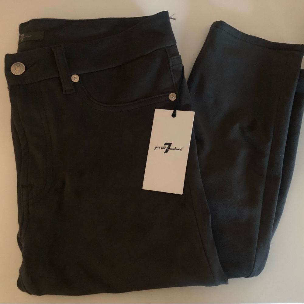 Suede seven for all mankind pants